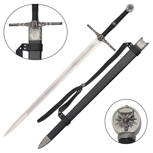 Geralt's Steel Display Sword Replica (Serpentine) - The Witcher Series (ZS1236)