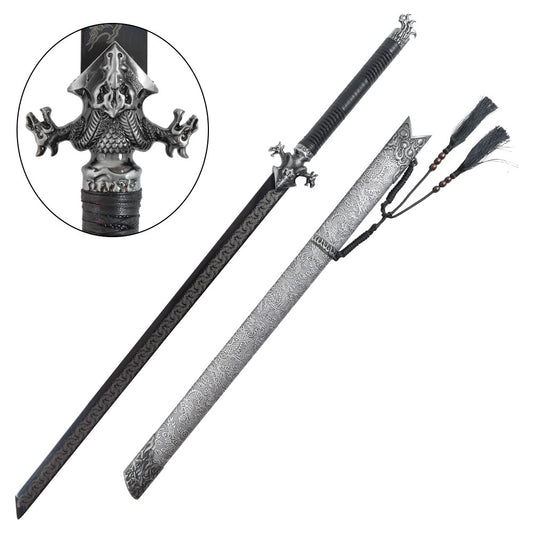 Tang Dynasty Sword (Silver/Black) (ZS6030GT)