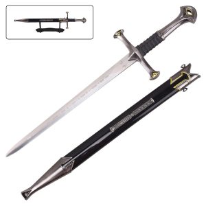 Aragorn's Steel Display Sword Replica (Mini) - The Lord of the Rings Series (ZS699BK-MI)